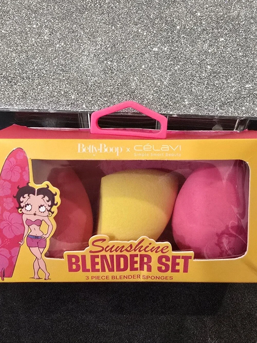 Celavi X Betty Boop Sunshine Blender Set 3-PC Blender Sponges